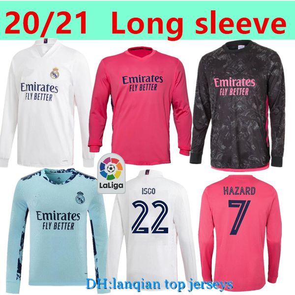 20 21 real madrid hazard modric long sleeves mens soccer jerseys sergio ramos benzema isco kroos mariano home away 3rd football shirt, Black;yellow
20 21 real madrid hazard modric long sleeves mens soccer jerseys sergio ramos benzema isco kroos mariano home away 3rd football shirt, Black;yellow