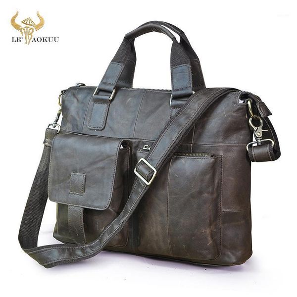 briefcases men natural leather retro business briefcase 15.6" lapcase attache portfolio bag one shoulder messenger b2601
briefcases men natural leather retro business briefcase 15.6" lapcase attache portfolio bag one shoulder messenger b2601