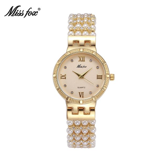 missfox watch foreign trade wish spot fashion trend diamond pearls strap waterproof ladies watch, Slivery;brown
missfox watch foreign trade wish spot fashion trend diamond pearls strap waterproof ladies watch, Slivery;brown