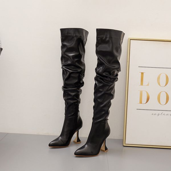 winter boots lady white shoes leather booties round toe zipper boots-women thigh high heels high 2020 knee ladies, Black
winter boots lady white shoes leather booties round toe zipper boots-women thigh high heels high 2020 knee ladies, Black