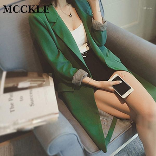 mcckle single button slim women long blazer plus size female outerwear coat 2020 autumn fashion korean lady's jacket1, White;black
mcckle single button slim women long blazer plus size female outerwear coat 2020 autumn fashion korean lady's jacket1, White;black