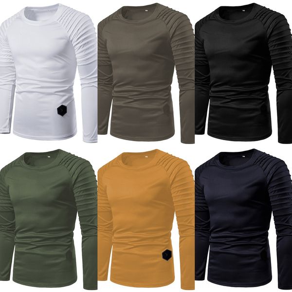 new men's crew neck slim solid color long men's british stripe pleated t-shirt t-shirt raglan sleeve long sleeve itzxn, Blue
new men's crew neck slim solid color long men's british stripe pleated t-shirt t-shirt raglan sleeve long sleeve itzxn, Blue