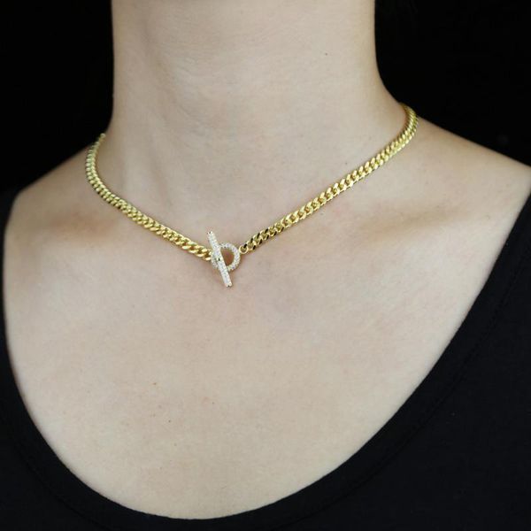 gold color cz charm bracelet 5mm ot buckle cuban link choker hip hop women jewellery, Silver
gold color cz charm bracelet 5mm ot buckle cuban link choker hip hop women jewellery, Silver