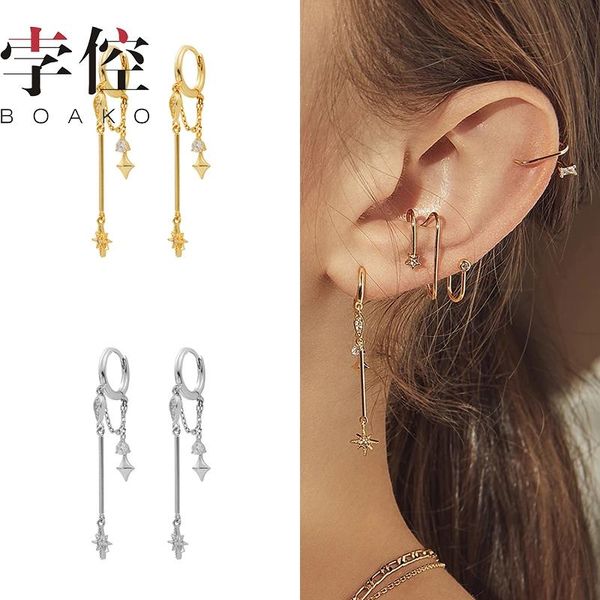 hoop & huggie boako zircon earrings 925 sterling silver for women 2021 long pendientes brincos arete fine jewelry girl gifts, Golden;silver
hoop & huggie boako zircon earrings 925 sterling silver for women 2021 long pendientes brincos arete fine jewelry girl gifts, Golden;silver