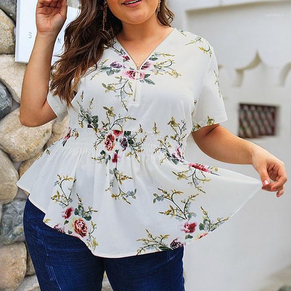 women's blouses & shirts calofe 4xl women zipper deep v neck blouse large size casual floral print tunic summer short sleeve plus blusa, White
women's blouses & shirts calofe 4xl women zipper deep v neck blouse large size casual floral print tunic summer short sleeve plus blusa, White