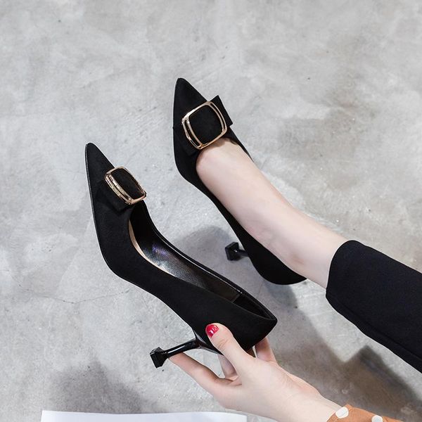 dress shoes 2021 summer fashion ladies high heels wild pointed shallow ankle stiletto buckle single, Black
dress shoes 2021 summer fashion ladies high heels wild pointed shallow ankle stiletto buckle single, Black