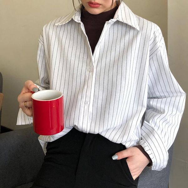 plus size women blouses 2020 spring autumn long sleeve blouse shirts classical striped blouse casual blusas mujer, White
plus size women blouses 2020 spring autumn long sleeve blouse shirts classical striped blouse casual blusas mujer, White
