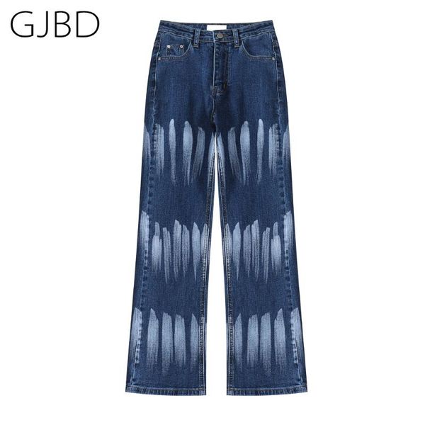 gjbd women's jeans 2021 spring casual streetwear high waist femme denim trouser vintage sense of design baggy straight pants for, Blue
gjbd women's jeans 2021 spring casual streetwear high waist femme denim trouser vintage sense of design baggy straight pants for, Blue