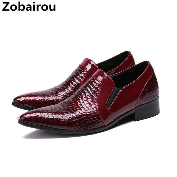dress shoes crocodile mens genuine leather business prom slipon suit red wedding loafers chaussures hommes, Black
dress shoes crocodile mens genuine leather business prom slipon suit red wedding loafers chaussures hommes, Black