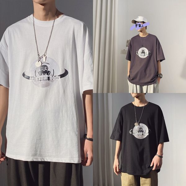 summer korean ins net hongyuansufeng printing short sleeve men's trend student loose casual t-shirt 5-sleeve t-shirt bl3at, Blue
summer korean ins net hongyuansufeng printing short sleeve men's trend student loose casual t-shirt 5-sleeve t-shirt bl3at, Blue