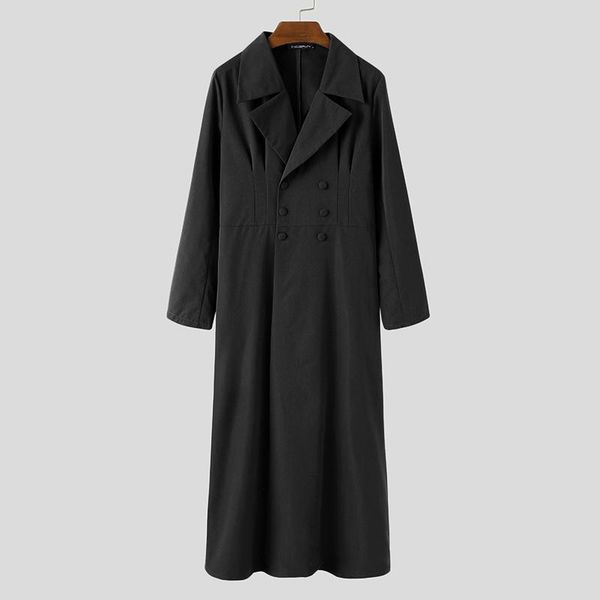 men's trench coats incerun men long style solid color double breasted sleeve lapel chic thin streetwear robes mens windbreakers, Tan;black
men's trench coats incerun men long style solid color double breasted sleeve lapel chic thin streetwear robes mens windbreakers, Tan;black