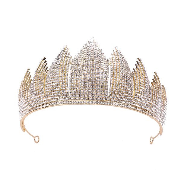 gold silver full rhinestone crowns luxury diadems wedding hair jewelry for women bridal queen tiaras crown bride accessories, White;golden
gold silver full rhinestone crowns luxury diadems wedding hair jewelry for women bridal queen tiaras crown bride accessories, White;golden