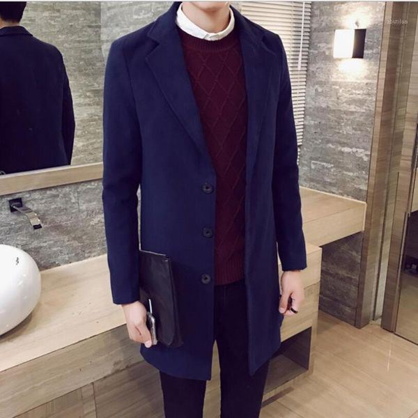 men's wool & blends europe and the united states large size spring autumn single-breasted solid color jacket woolen lapel men's co, Black
men's wool & blends europe and the united states large size spring autumn single-breasted solid color jacket woolen lapel men's co, Black