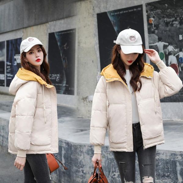 2021 new design down cotton jacket women's winter hooded coats cotton padded short parka outerwear students padded coat ymm037, Black
2021 new design down cotton jacket women's winter hooded coats cotton padded short parka outerwear students padded coat ymm037, Black