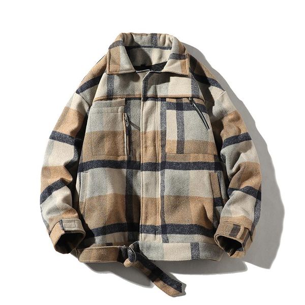 legible winter jacket men casual mens parkas plaid men's winter jackets wool coats male clothing, Black
legible winter jacket men casual mens parkas plaid men's winter jackets wool coats male clothing, Black