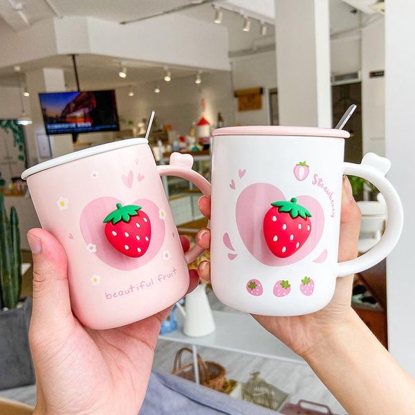 400ml ins cute strawberry ceramic mug coffee cup with lid and spoon creative kawaii home office for kids girl milk water cup
400ml ins cute strawberry ceramic mug coffee cup with lid and spoon creative kawaii home office for kids girl milk water cup