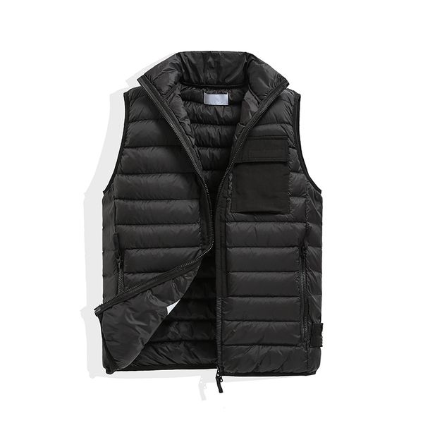 

Men Mens and women's Vests No hat Sleeveless Jacket Cotton-Padded Autumn Winter Casual Coats Male Waistcoat bodywarmer European American fashion brand, Yellow