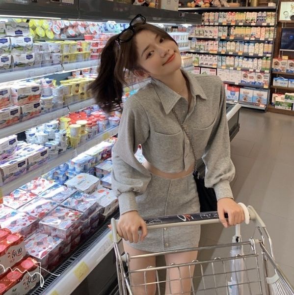 0tefa professional fashion style elegant new temperament goddess fan professional internet two-piece graceful fried street skirt celebrity s, Gray
0tefa professional fashion style elegant new temperament goddess fan professional internet two-piece graceful fried street skirt celebrity s, Gray