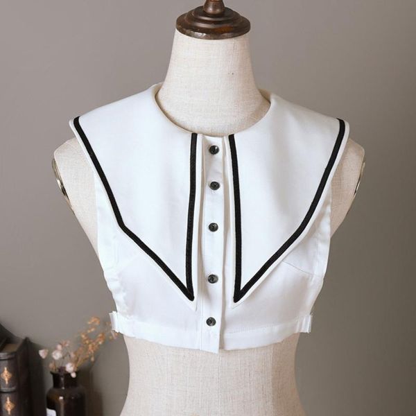 2021 women striped pointed long lapel half shirt blouse dickey detachable false collar button winter decorative clothing, Blue;purple
2021 women striped pointed long lapel half shirt blouse dickey detachable false collar button winter decorative clothing, Blue;purple