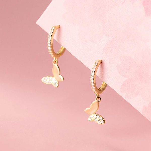 hoop & huggie butterfly earrings for women clear cubic zircon small circle earring 925 sterling silver 2021 elegant fine jewelry, Golden;silver
hoop & huggie butterfly earrings for women clear cubic zircon small circle earring 925 sterling silver 2021 elegant fine jewelry, Golden;silver