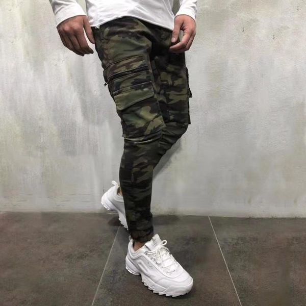 2019 men's pants army green camouflage slim long pants patchwork casual jeans men modis streetwear1, Blue
2019 men's pants army green camouflage slim long pants patchwork casual jeans men modis streetwear1, Blue