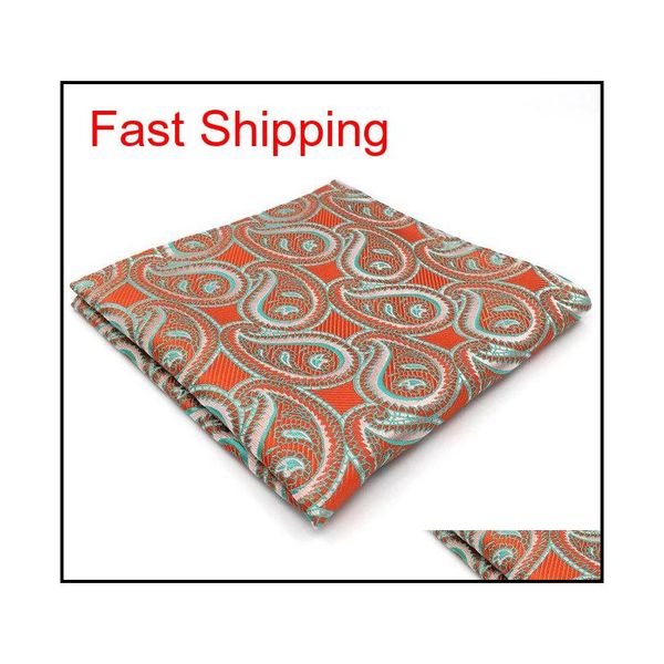 qh1 paisley orange pink green pocket square mens hankies qylipv homes2007, Blue;white
qh1 paisley orange pink green pocket square mens hankies qylipv homes2007, Blue;white