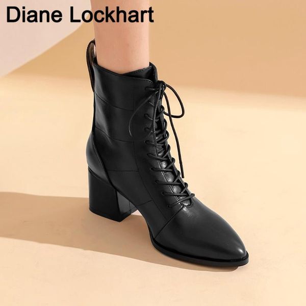 elegant women chunky heeled booties women shoes autumn winter ankle boots pointed toe lace-up high heels ladies short boot, Black
elegant women chunky heeled booties women shoes autumn winter ankle boots pointed toe lace-up high heels ladies short boot, Black
