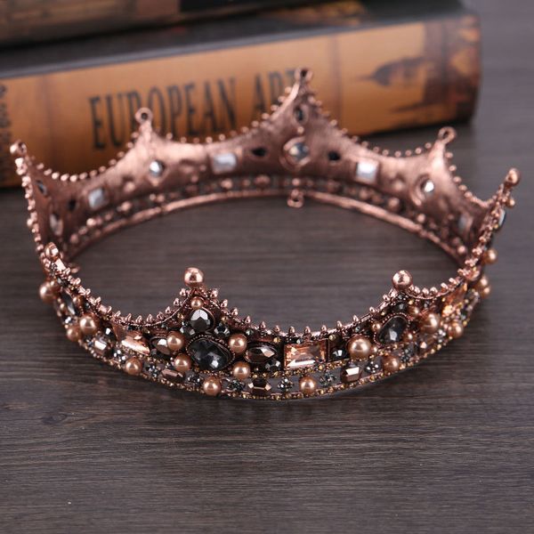 vintage full circle round beads pearl tiaras and crowns bridal hair jewelry diadem headpiece women wedding hair accessories vl t200110, White;golden
vintage full circle round beads pearl tiaras and crowns bridal hair jewelry diadem headpiece women wedding hair accessories vl t200110, White;golden