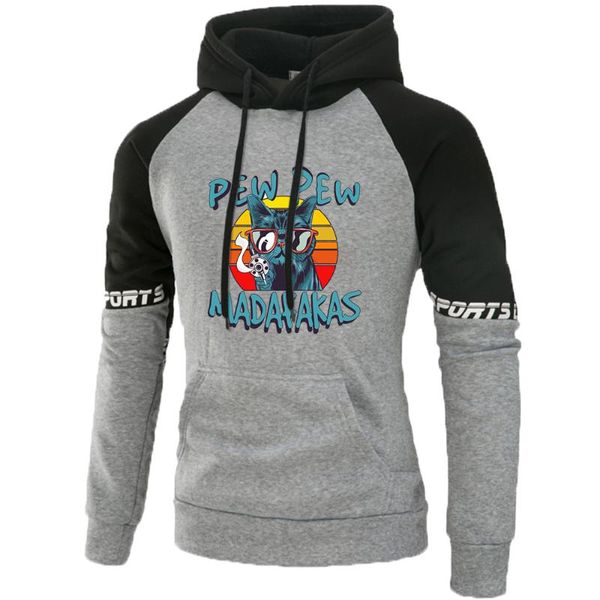 pew madafakas cat cartoon printing new warm men's raglan hoody streetwear casual mens hoodies comfortable korean man hoodie, Black
pew madafakas cat cartoon printing new warm men's raglan hoody streetwear casual mens hoodies comfortable korean man hoodie, Black