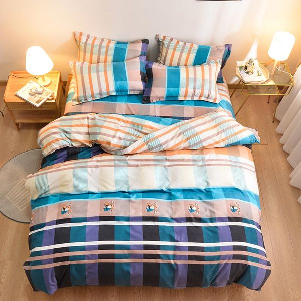 new classic simplicity bedding set grid bed linen 4pcs/set plaid sheet set cover king bed duvet cover side size duvet ab
new classic simplicity bedding set grid bed linen 4pcs/set plaid sheet set cover king bed duvet cover side size duvet ab
