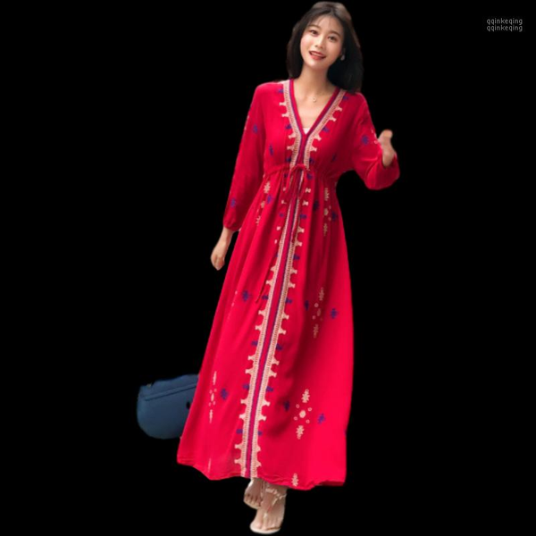 summer dress vestidos korean oln cotton and chiffon large size seaside holiday beach dress bohemian long for female women1, Black;gray
summer dress vestidos korean oln cotton and chiffon large size seaside holiday beach dress bohemian long for female women1, Black;gray