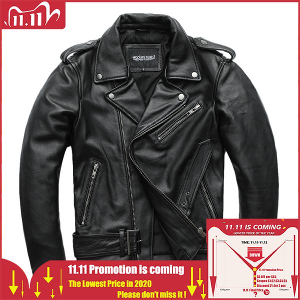 maplesteed classical motorcycle jackets men leather jacket 100% natural calf skin thick moto jacket winter sleeve 61- lj201029, Black
maplesteed classical motorcycle jackets men leather jacket 100% natural calf skin thick moto jacket winter sleeve 61- lj201029, Black