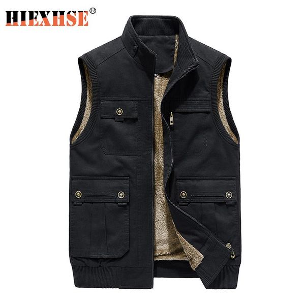 men's vests hixehse men vest jacket coat winter fleece brand casual loose big pockets cotton plus male sleeveless jackets, Black;white
men's vests hixehse men vest jacket coat winter fleece brand casual loose big pockets cotton plus male sleeveless jackets, Black;white