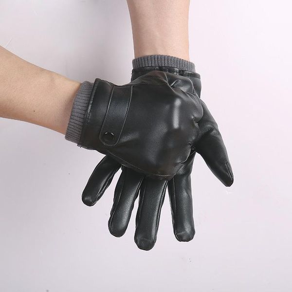 five fingers gloves pu winter men' warm touch screen outdoor driving windproof plus fluff thread mouth buckle non-slip l8, Blue;gray
five fingers gloves pu winter men' warm touch screen outdoor driving windproof plus fluff thread mouth buckle non-slip l8, Blue;gray