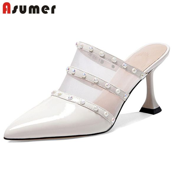 asumer 2020 new arrive women pumps patent leather elegant party wedding shoes pearl pointed toe summer shoes ladies mules, Black
asumer 2020 new arrive women pumps patent leather elegant party wedding shoes pearl pointed toe summer shoes ladies mules, Black