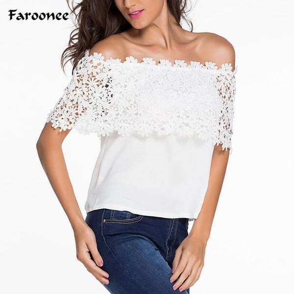 faroonee new summer fashion crochet lace blouse women off shoulder women plus size 6xl chiffon shirts 6q04521, White
faroonee new summer fashion crochet lace blouse women off shoulder women plus size 6xl chiffon shirts 6q04521, White