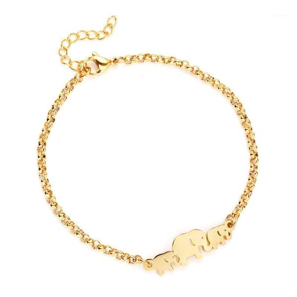 new three elephant stainless steel bracelet golden bangles gift for man women1, Black
new three elephant stainless steel bracelet golden bangles gift for man women1, Black