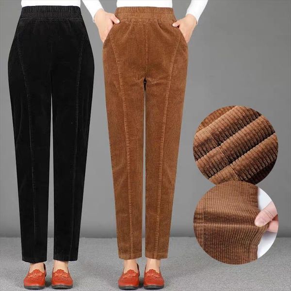 women 2020 autumn winter fashion high waist casual pants corduroy harem pants trousers female stretch large size pantalones g983, Black;white
women 2020 autumn winter fashion high waist casual pants corduroy harem pants trousers female stretch large size pantalones g983, Black;white