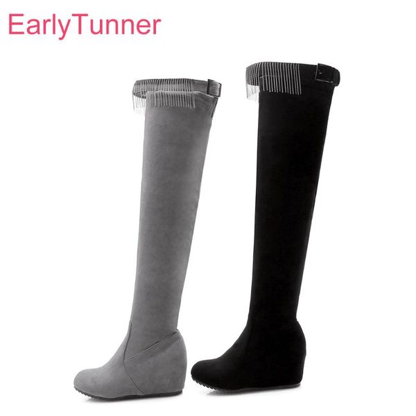 brand new breathable black gray women over knee fringe boots high heels lady party shoes ek837 plus small big size 10 32 43
brand new breathable black gray women over knee fringe boots high heels lady party shoes ek837 plus small big size 10 32 43