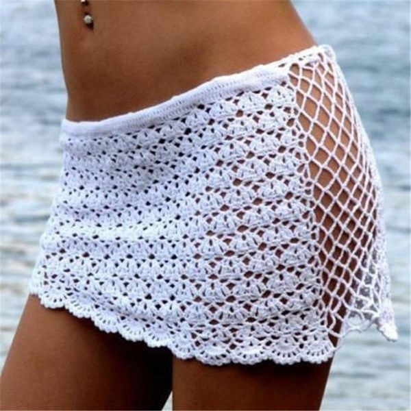 beach cover up slim skirt summer women crochet lace hollow out knit skirts beachwear short mini skirts white cover ups, Black
beach cover up slim skirt summer women crochet lace hollow out knit skirts beachwear short mini skirts white cover ups, Black