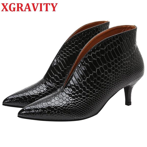 xgravity 2020 autumn winter shoes high heel boots fashion snakeskin women's boots casual comfort female shoes c326, Black
xgravity 2020 autumn winter shoes high heel boots fashion snakeskin women's boots casual comfort female shoes c326, Black