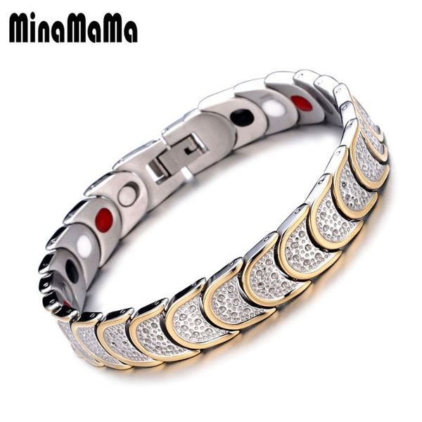 multilayer petals design stainless steel bracelets energy health germanium magnetic bracelet for man women jewelry gift, Black
multilayer petals design stainless steel bracelets energy health germanium magnetic bracelet for man women jewelry gift, Black