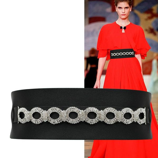 h3491 women wide black waist belt lady fashion diamond decoration waist seal vintage casual cummerbunds accessories, Black;brown
h3491 women wide black waist belt lady fashion diamond decoration waist seal vintage casual cummerbunds accessories, Black;brown
