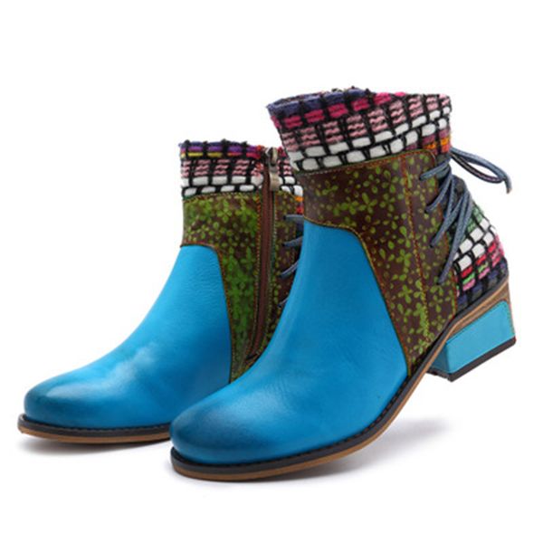 2021 new genuine leather vintage bohemian female zipper leaping ladies low shoes women boots from autumn amkl, Black
2021 new genuine leather vintage bohemian female zipper leaping ladies low shoes women boots from autumn amkl, Black