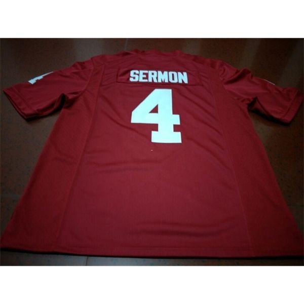 3740 #4 trey sermon red white oklahoma sooners alumni college jersey or custom any name or number jersey, Black
3740 #4 trey sermon red white oklahoma sooners alumni college jersey or custom any name or number jersey, Black