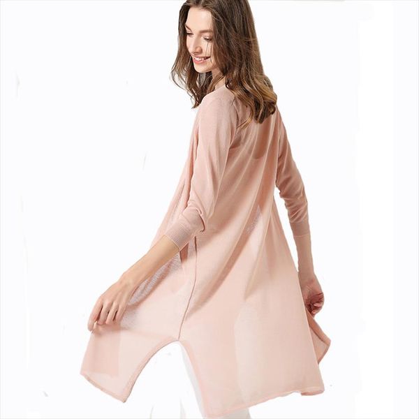 gaberly ice silk summer knit cardigan womens long section thin section outside sweater loose brand cardigans, White;black
gaberly ice silk summer knit cardigan womens long section thin section outside sweater loose brand cardigans, White;black