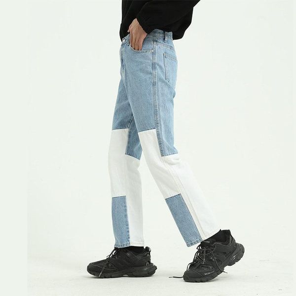 men washed vintage casual straight jeans trousers korea japan style male women fashion streetwear hip hop denim pant1, Blue
men washed vintage casual straight jeans trousers korea japan style male women fashion streetwear hip hop denim pant1, Blue