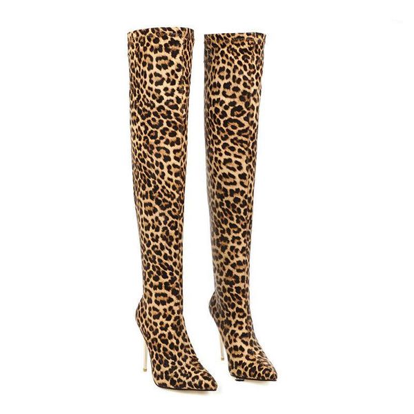 women over the knee high boots super high heeled leopard socks boots autumn winter warm long shoes woman plus size 431, Black
women over the knee high boots super high heeled leopard socks boots autumn winter warm long shoes woman plus size 431, Black