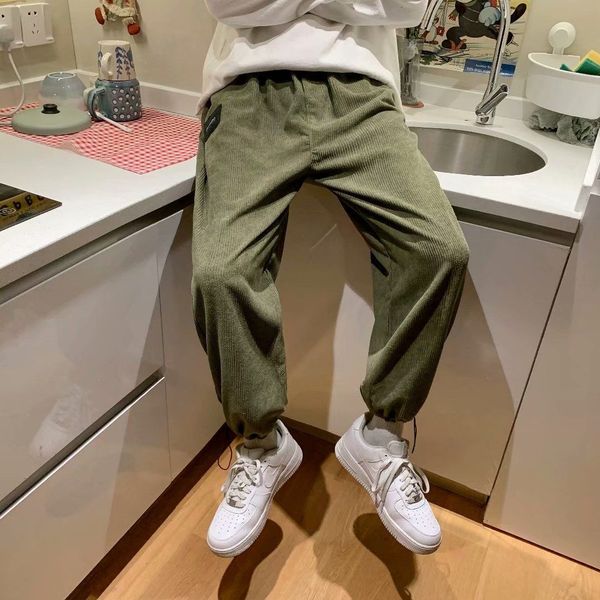 2021 new autumn and winter new male of velvet loose trousers wild more thickening cargo overalls 0dhl, Black
2021 new autumn and winter new male of velvet loose trousers wild more thickening cargo overalls 0dhl, Black
