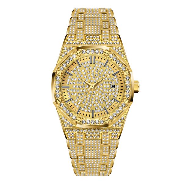 2021 new men's designer watch europe and the united states hip hop calendar starry diamond large dial waterproof men's watch brace, Slivery;brown
2021 new men's designer watch europe and the united states hip hop calendar starry diamond large dial waterproof men's watch brace, Slivery;brown